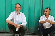 Dos uigures de Turpan.