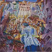 La calle ante la casa, 1911, óleo sobre lienzo, 100 x 106,5 cm, Hanóver, Sprengel Museum Hannover.