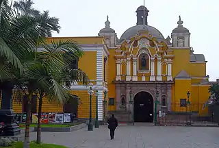 Iglesia de San Carlos de Lima, hoy Panteón de los próceres