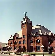 Pueblo Union Depot en Pueblo, Colorado James- Arquitectos A. McGonigle de Leavenworth, Kansas y Sprague y Newall de Chicago, Illinois, 1889-90.