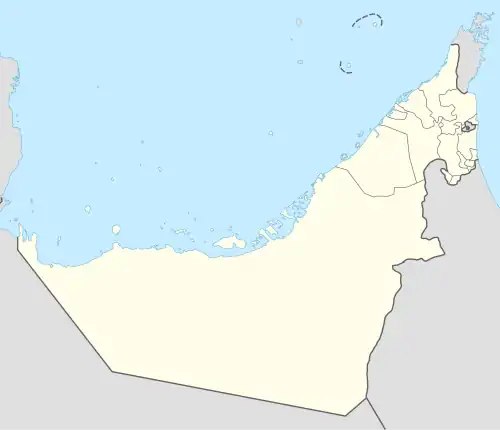 Liga Árabe del Golfo (EAU) 2015-16 está ubicado en United Arab Emirates