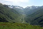 Vista del valle de Urseren