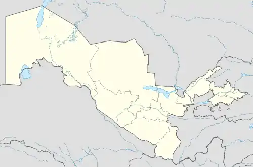 Ferganá ubicada en Uzbekistán