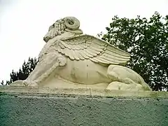 Una estatua del velódromo