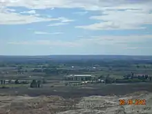 La zona rural desde el Parque Paleontológico.