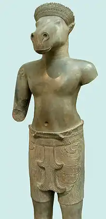 Vajimukha (deidad con cabeza de caballo) templo N7 en el Museo Guimet.