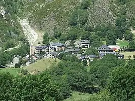 Erill la Vall desde el este.