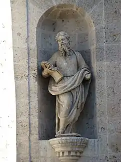 Estatua de San Pablo realizada por Pedro Baamonde en el siglo XVIII