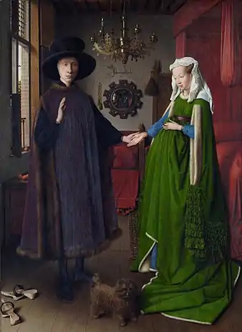 Van Eyck, El matrimonio Arnolfini (regalado por Fernando VII)