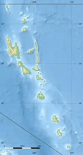 Maewo ubicada en Vanuatu