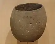 Vasija protoneolítica de México(7000/5000 — 2500 a. C). Museo Nacional de Antropología de México.
