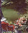 Mujer sentada en el jardín (c. 1930)