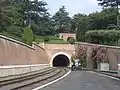 Vista del túnel utilizado para maniobras dentro del Vaticano.