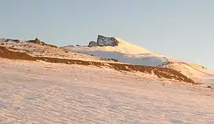 Pico Veleta desde la Hoya de la Mora