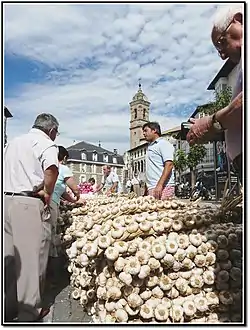 Ristras a la venta en Vitoria Gasteiz.