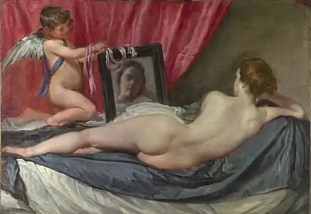 Venus del espejo, de Velázquez.