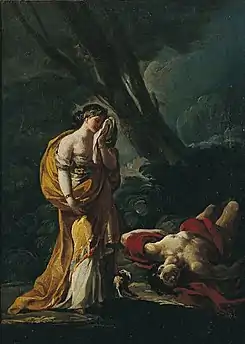 Venus y Adonis, 1771, de Francisco de Goya.