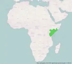 Distribución de L. fischeri en África