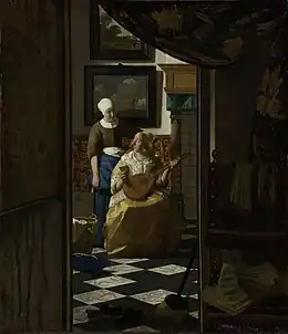 Vermeer, La carta de amor