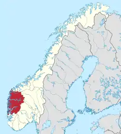 Ubicación de Vestland