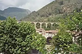 Viaducto de L'Escarène, la línea Tenda (1927)