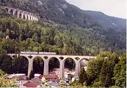 Los viaductos de Morez (Jura, 1912), en la línea de Andelot-en-Montagne a La Cluse