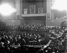 Convocation en la Universidad de Toronto (1911).