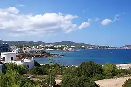 Vista desde Es Canar, en el norte de la ciudad.