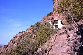 Ermita de La Aparecida (Villel, Teruel), oratorio construido en el lugar donde según la tradición apareció la imagen de la Virgen (2017).