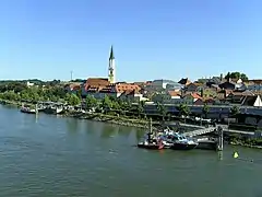 El río en Vilshofen an der Donau