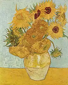 Los girasoles (1888), de Vincent van Gogh, Neue Pinakothek, Múnich.
