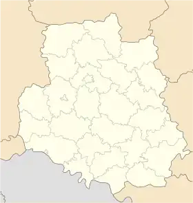 Zhmérinka ubicada en Óblast de Vínnitsa