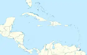 Distribución geográfica del vireo de San Andrés.
