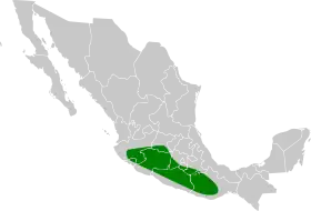 Distribución geográfica del vireo enano.