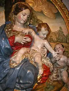 Virgen de la leche, de Salzillo, siglo XVIII, mediados del siglo XVIII.