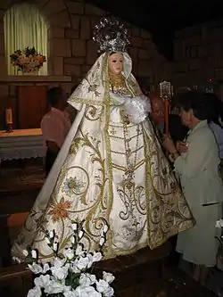 Virgen de la Encina en su ermita.