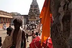 Festival hindú en el templo