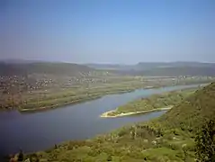 Vista desde Verőce hasta la Banda del Danubio