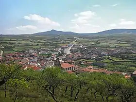 Vista de Vilvestre desde el cerro del castillo.