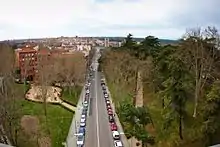 Vista hacia el oeste desde el viaducto 2017