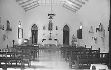 Interior de la Iglesia Católica de la Santisima Trinidad de Guara