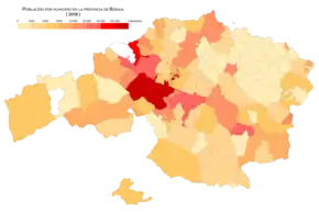 Población por municipio (2018)