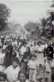 Procesión  con la virgen del Carmen en 1940.