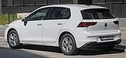 Vista trasera VW Golf VIII