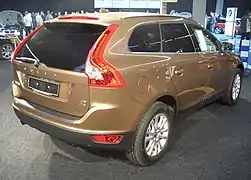 Vista trasera del Volvo XC60.