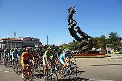 Etapa de la Vuelta ciclista a España a su paso por Vigo en 2013.