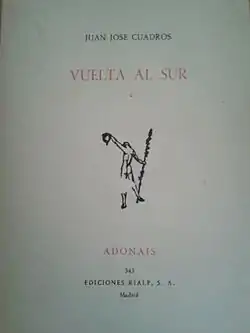 Portada del libro Vuelta al Sur (1977)