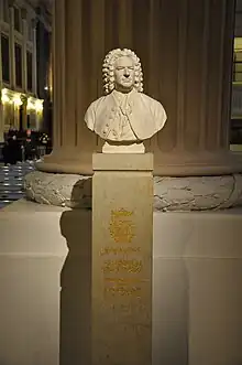 Busto de J.S. Bach en la Nikolaikirche