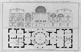 Planta del Château de Montmusard (1765-1768)