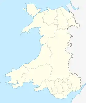 Crickhowell ubicada en Gales